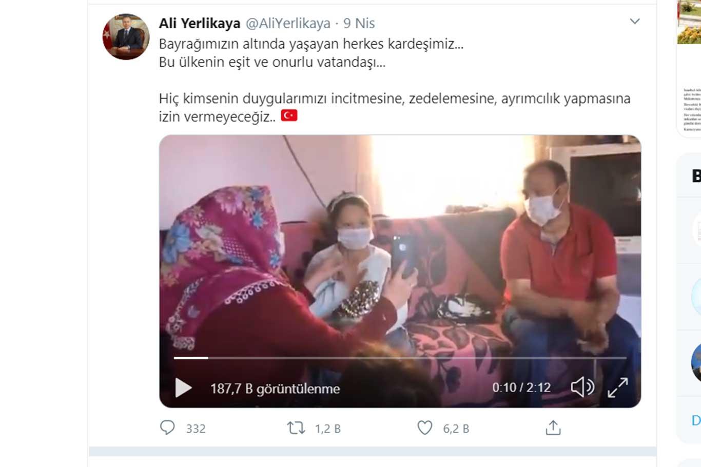 İstanbul Valisi, sosyal medyada hakarete uğrayan kadını arayıp evine yardım gönderdi